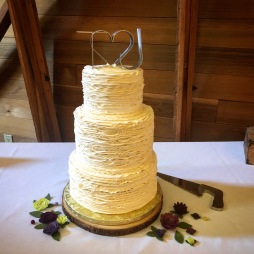 Textured Butttercream Wedding cake